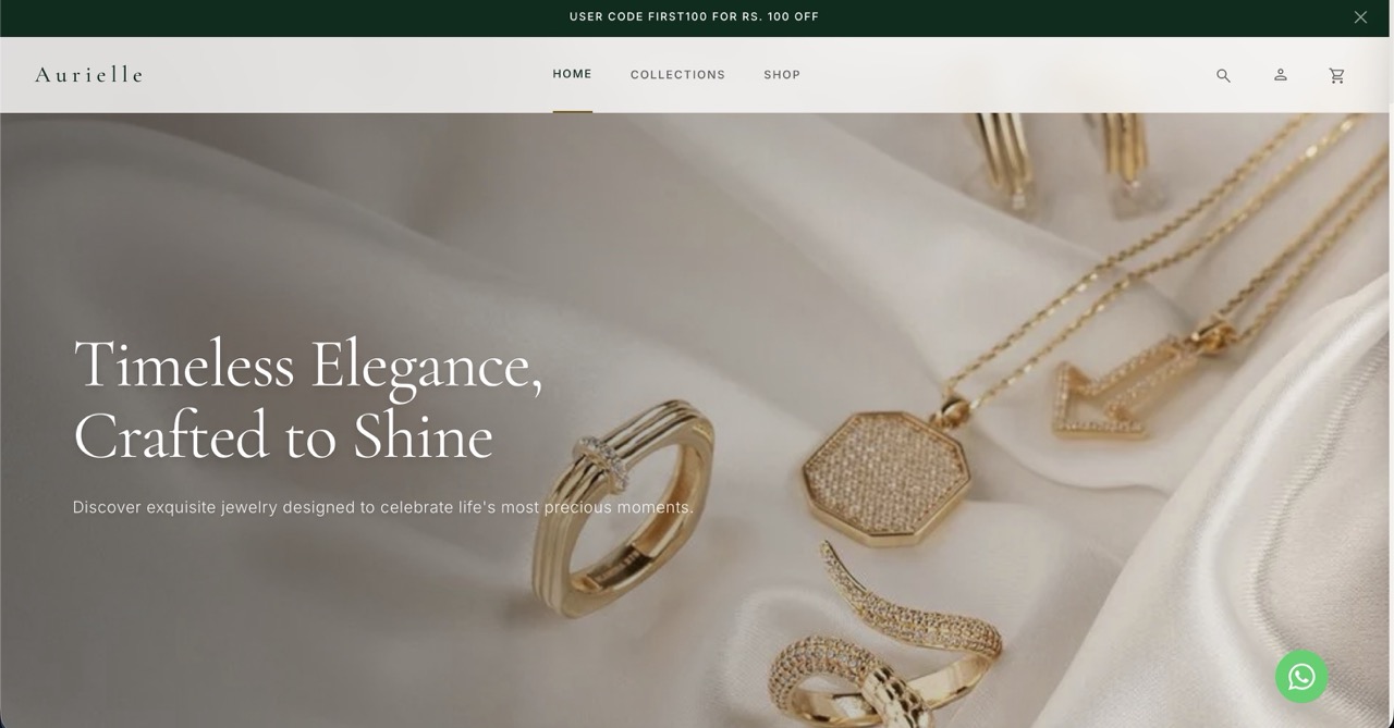 Aurielle Website Preview
